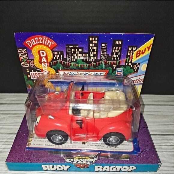 Cream and Red Toy Fire Truck Vehicle - Picture 4 of 10